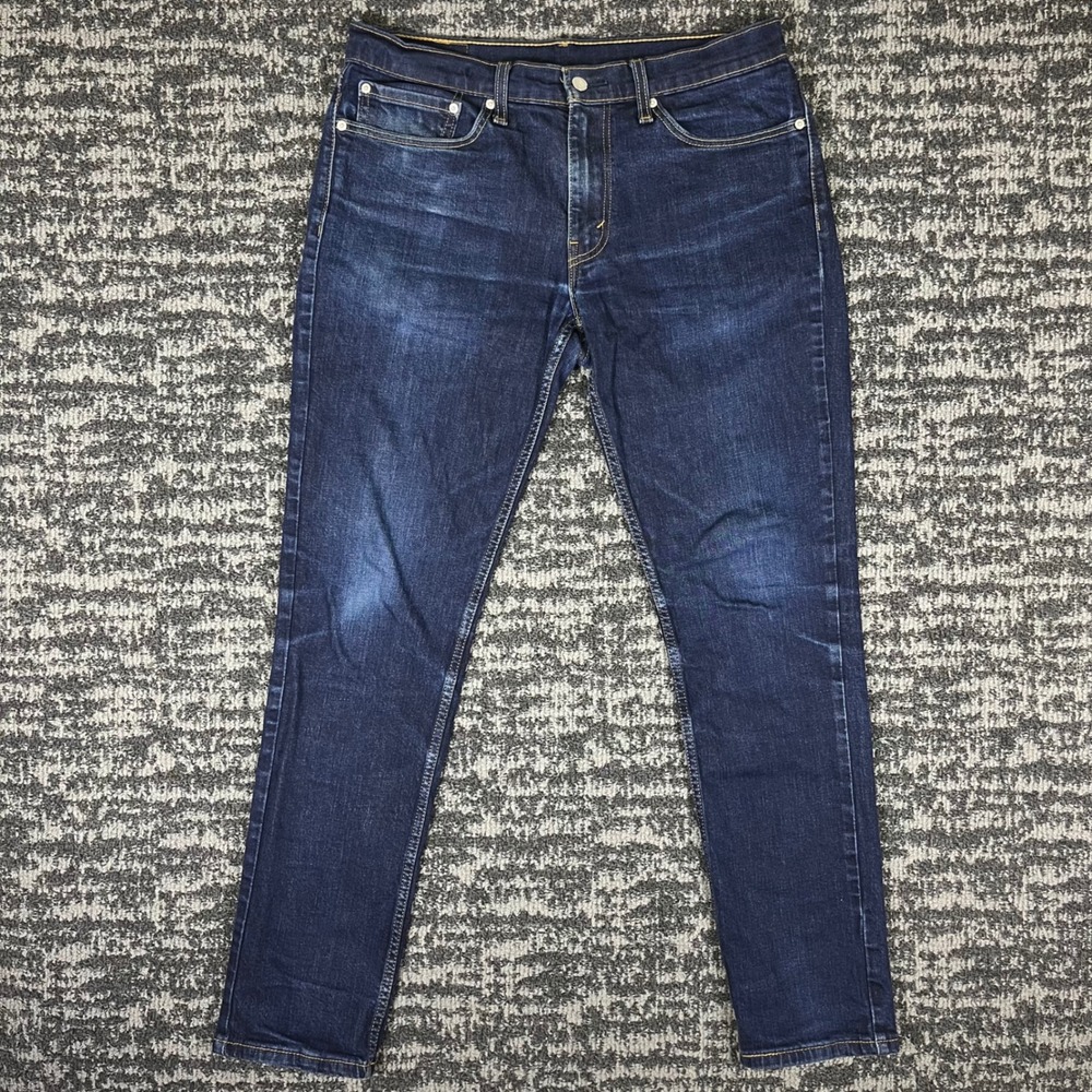 Levi's 511 Slim Fit Jeans Mens 34x34 Dark Wash Indigo Denim WaterLess 04511-1042